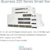 CISCO DESIGNED CBS220-48FP-4X Smart Switch | 48 Port GE | Full PoE | 4x10G SFP+