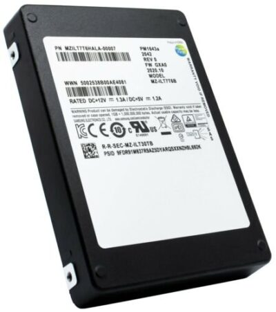 Samsung SSD MZILT15THALA00007 PM1643a 15TB 25 SAS Bare