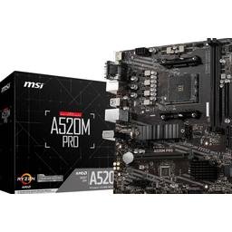 MSI A520M PRO AMD A520 Chipset AM4 Socket Motherboard