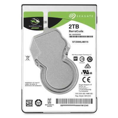 Seagate 2TB BarraCuda 5400 RPM 128MB Cache SATA 6.0Gb/s 2.5" Laptop Internal Hard Drive ST2000LM015