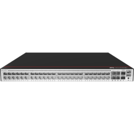 S5735-L48P4XE-A-V2 (48*10/100/1000BASE-T ports, 4*10GE SFP+ ports, 2*12GE stack ports, PoE+, 1*built-in AC power)