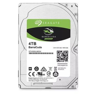 Seagate 4TB BarraCuda 5400 RPM 128MB Cache SATA 6.0Gb/s 2.5" 15mm Laptop Internal Hard Drive ST4000LM024