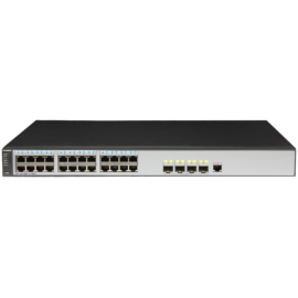 Hawei S5700-28P-LI-BAT(24 Ethernet 10/100/1000 ports,4 Gig SFP,1 slot with battery,AC 110/220V)