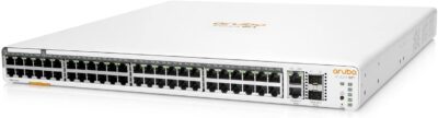 Aruba Instant On 1960 48-Port Gb Smart-Managed Layer 2+ Ethernet Switch with PoE (600W) | 48x 1G | 2X 10GBase-T + 2X SFP+ Uplink Ports | Stackable | US Cord (JL809A#ABA)