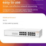 Aruba Instant On 1430 8-Port Gb Unmanaged Layer 2 Ethernet Switch | 8X 1G | Fan-Less | US Cord (R8R45A#ABA)