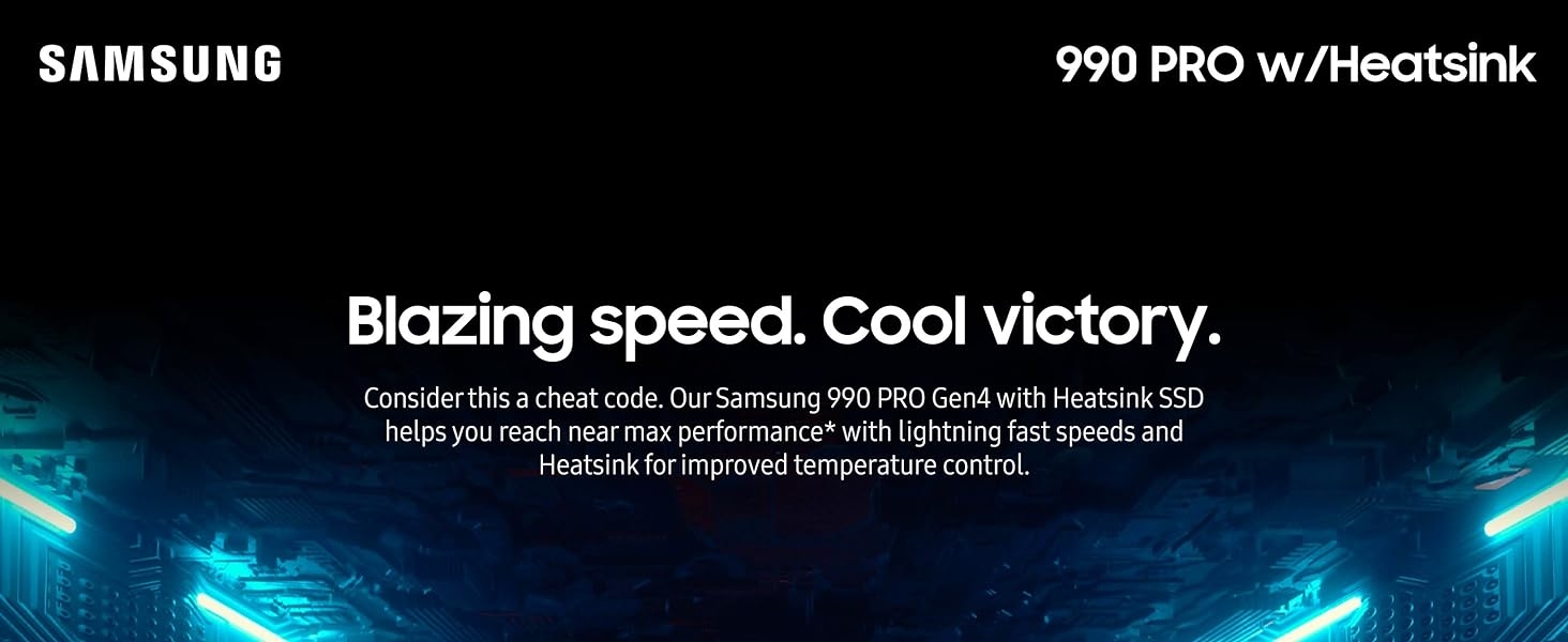 Samsung 990 PRO with Heatsink SSD 4TB