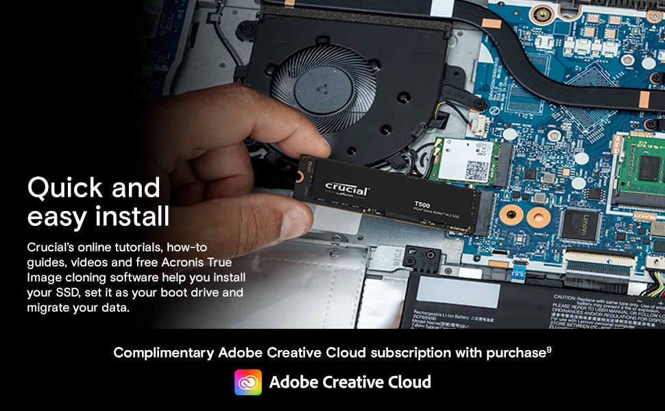 Crucial T500 NVMe SSD