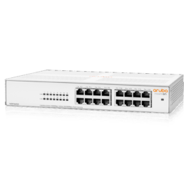 Aruba Instant On 1430 16-Port Gb Unmanaged Layer 2 Ethernet Switch | 16x 1G | Fan-Less | US Cord (R8R47AABA)