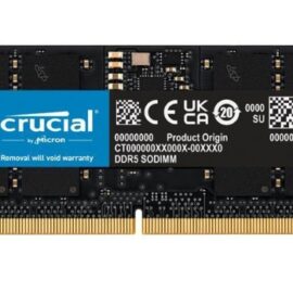 Crucial 16gb Ddr5 sodimm 262-Pin DDR5 4800 (PC4 38400) Laptop Memory Model CT16G48C40S5