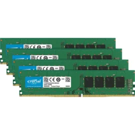 Crucial 32GB (4 x 8GB) DDR4 2666MHz DRAM (Desktop Memory) CL19 1.2V SR DIMM (288-pin) CT4K8G4DFS8266