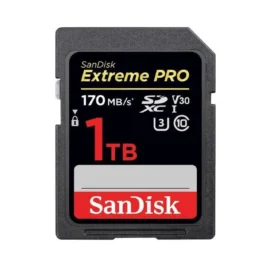 SanDisk - SDSDXXY-1T00-ANCIN - SanDisk Extreme PRO 1 TB Class 10/UHS-I (U3) SDXC - 170 MB/s Read - 90 MB/s Write -