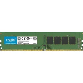 Crucial 16GB 2666 MT/S 288-Pin DDR4 SDRAM UDIMM (PC4-21300) Memory Module, CL19, Unbuffered, Dual Ranked x8, Non-ECC, 1.2V