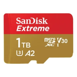 SanDisk - SDSQXA1-1T00-AN6MA - SanDisk Extreme 1 TB Class 10/UHS-I (U3) microSDXC - 160 MB/s Read - 90 MB/s Write -