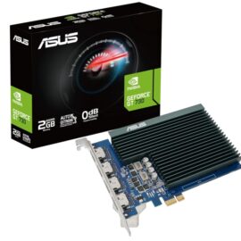 ASUS NVIDIA GeForce GT730 Graphics Card (PCIe 2.0, 2GB GDDR5 Memory, 4X HDMI Ports, Single-Slot Design, Passive Cooling)