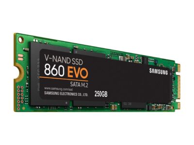 SAMSUNG 860 EVO Series M.2 2280 250GB SATA III V-NAND 3-bit MLC Internal Solid State Drive (SSD) MZ-N6E250BW