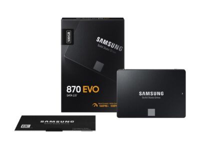 SAMSUNG 870 EVO Series 2.5" 500GB SATA III V-NAND Internal Solid State Drive (SSD) MZ-77E500B/AM