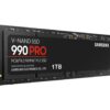 SAMSUNG SSD 990 PRO 1TB, PCIe 4.0 M.2 2280, Seq. Read Speeds Up-to 7,450MB/s (MZ-V9P1T0B/AM)