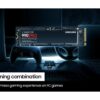 SAMSUNG SSD 990 PRO 1TB, PCIe 4.0 M.2 2280, Seq. Read Speeds Up-to 7,450MB/s (MZ-V9P1T0B/AM)