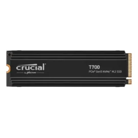 Crucial T700 GEN5 NMVE M.2 Heatsink M.2 SSD 2280 4TB PCI-Express 5.0 x4 TLC NAND2 Internal Solid State Drive (SSD) CT4000T700SSD5