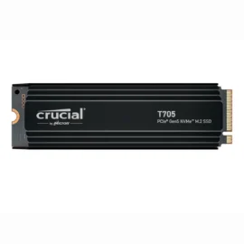 Crucial T705 2TB PCIe Gen5 NVMe M.2 SSD with Heatsink  - Up to 14,500 MB/s - Game Ready - Internal Solid State Drive (PC) - +1mo Adobe CC - CT2000T705SSD5