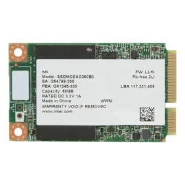 Intel 525 Series Lincoln Crest SSDMCEAC060B301 mSATA 60GB SATA III MLC Internal Solid State Drive (SSD)