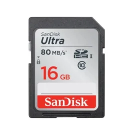 SanDisk 16GB Ultra SDHC UHS-I/Class 10 Memory Card, Speed Up to 80MB/s (SDSDUNC-016G-GN6IN)