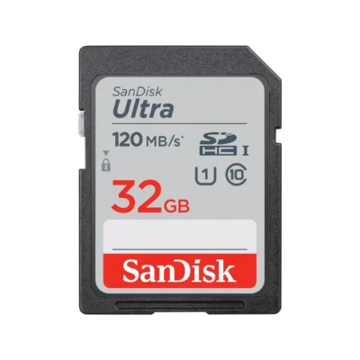 SanDisk 32GB Ultra SDHC UHS-I / Class 10 Memory Card, Speed Up to 120MB/s (SDSDUN4-032G-GN6IN)