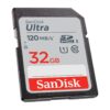 SanDisk 32GB Ultra SDHC UHS-I / Class 10 Memory Card, Speed Up to 120MB/s (SDSDUN4-032G-GN6IN)