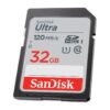 SanDisk 32GB Ultra SDHC UHS-I / Class 10 Memory Card, Speed Up to 120MB/s (SDSDUN4-032G-GN6IN)