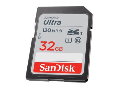 SanDisk 32GB Ultra SDHC UHS-I / Class 10 Memory Card, Speed Up to 120MB/s (SDSDUN4-032G-GN6IN)