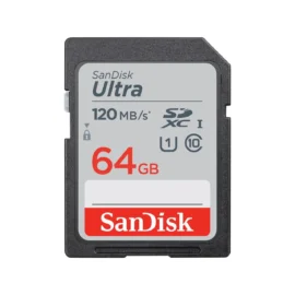 SanDisk 64GB Ultra SDXC UHS-I / Class 10 Memory Card, Speed Up to 120MB/s (SDSDUN4-064G-GN6IN)