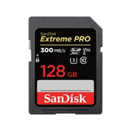 SanDisk 128GB Extreme Pro SDXC UHS-II Memory Card, Speed Up to 300MB/s (SDSDXDK-128G-GN4IN)