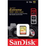 SanDisk 256GB Extreme SDXC UHS-I/U3 Class 10 V30 Memory Card, Speed Up to 150MB/s (SDSDXV5-256G-GNCIN)