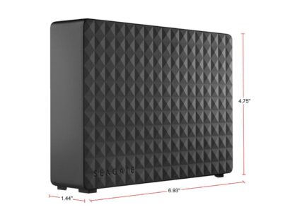 Seagate Expansion Desktop Hard Drive 8TB HDD External - PC Windows PS4 & Xbox - USB 2.0 & 3.0 Black (STEB8000100)
