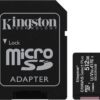 Kingston 32GB Canvas Select Plus microSDHC Card | Up to 100MB/s | A1 Class10 UHS-I | with Adapter | SDCS2/32GB