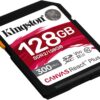 Kingston Canvas React Plus 128GB SD Card | SDXC UHS-II | 300R/260W U3 V90 | Full HD/4K/8K | SDR2/128GB