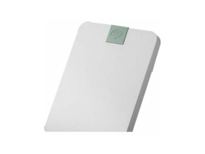 seagate ultra touch hdd 2tb external hard drive - 7mm, cloud white, post-consumer recycled material, 6mo dropbox and mylio, rescue services (stma2000400)