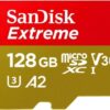 SanDisk 256GB Extreme microSD UHS I Card for 4K Video on Smartphones, Action Cams & Drones 190MB/s Read, 130MB/s Write SDSQXAV 256G GN6MN, Red/Gold