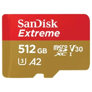 SanDisk Micro Extreme 512GB SDXC UHS-I U3 V30 Memory Card Works with Camera GoPro Action Camera Hero 12 Black (SDSQXAV-512G-GN6MN) Bundle with Everything But Stromboli MicroSD Card Reader SanDisk Micro Extreme 512GB SDXC UHS-I U3 V30 Memory Card Works with Camera GoPro Action Camera Hero 12 Black (SDSQXAV-512G-GN6MN) Bundle with Everything But Stromboli MicroSD Card Reader