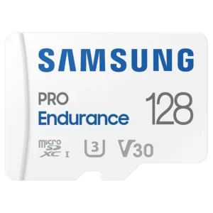 Samsung PRO Endurance 128GB microSDXC UHS-I U3 100MB/s Video Monitoring Memory Card with Adapter (MB-MJ128KA/EU) Samsung PRO Endurance 128GB microSDXC UHS-I U3 100MB/s Video Monitoring Memory Card with Adapter (MB-MJ128KA/EU)