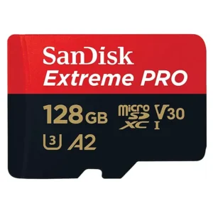 SanDisk 128GB Extreme PRO microSD UHS-I Card with Adapter C10, U3, V30, A2, 200MB/s Read 90MB/s Write SDSQXCD-128G-GN6MA SanDisk 128GB Extreme PRO microSD UHS-I Card with Adapter C10, U3, V30, A2, 200MB/s Read 90MB/s Write SDSQXCD-128G-GN6MA