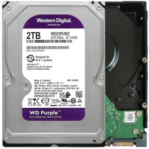 WD Purple WD23PURZ 2TB Hard Drive - 3.5" Internal - SATA (SATA/600) - Conventional Magnetic Recording (CMR) Method - Video Surveillance System Device Supported WD Purple WD23PURZ 2TB Hard Drive - 3.5" Internal - SATA (SATA/600) - Conventional Magnetic Recording (CMR) Method - Video Surveillance System Device Supported