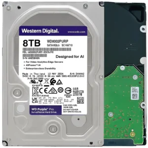 WD Purple Pro WD8002PURP 8TB 7200 RPM 256MB Cache SATA 6.0Gb/s 3.5" Hard Drives Bare Drive WD Purple Pro WD8002PURP 8TB 7200 RPM 256MB Cache SATA 6.0Gb/s 3.5" Hard Drives Bare Drive