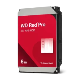 Western Digital 6TB WD Red Pro NAS Internal Hard Drive HDD - 7200 RPM, SATA 6 Gb/s, CMR, 256 MB Cache, 3.5" - WD6005FFBX