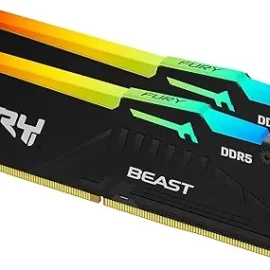 Kingston Technology Kingston Fury Beast 32GB 5600MT/s DDR5 CL36 RGB Desktop Memory Single Module