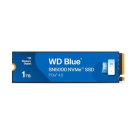 Western Digital 1TB WD Blue SN5000 NVMe Internal Solid State Drive SSD - PCIe Gen 4.0, M.2 2280, Up to 5,150 MB/s - WDS100T4B0E