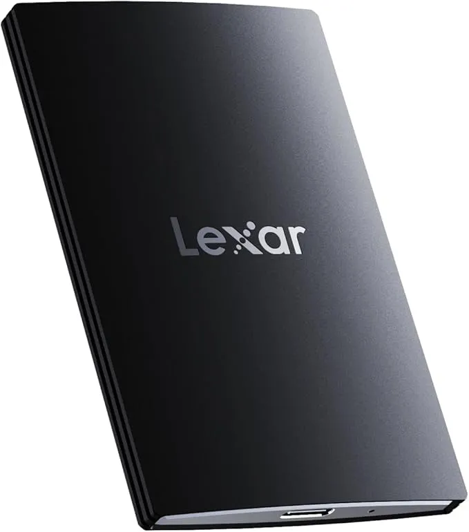 Lexar SL500 External SSD 2TB, USB3.2 Gen2x2 Portable SSD, PSSD up to 2000MB/s Reading, 1800MB/s Write, External SSD Drive Compatible with iPhone 15 Series/Mac/PS5/XBOX (LSL500X002T-RNBNG)