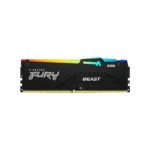 Kingston Technology Fury Beast RGB 8GB 5600MT/s DDR5 CL40 DIMM Desktop Memory Single Module | Intel XMP 3.0 | Infrared Sync Technology | Overclocking Stability | KF556C40BBA-8