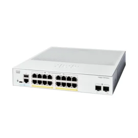 Cisco Catalyst 1300-16FP-2G Managed Switch, 16 Port GE, Full PoE, 2x1GE SFP, Limited Lifetime Protection (C1300-16FP-2G)