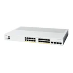 Cisco C1200-24P-4G 24-Port PoE+ Gigabit Switch, 4 SFP Uplinks, Layer 2, Rackmount, for SMB/Enterprise